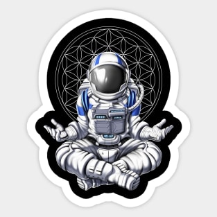 Astronaut Zen Yoga Sticker